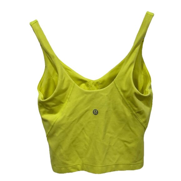Women’s Lululemon Align Tank Nulu  Size‎ 2  Yellow Athletic Yoga Workout Pilates - Picture 3 of 7
